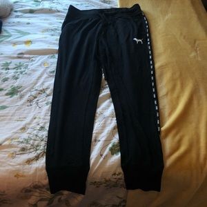 PINK Black Joggers